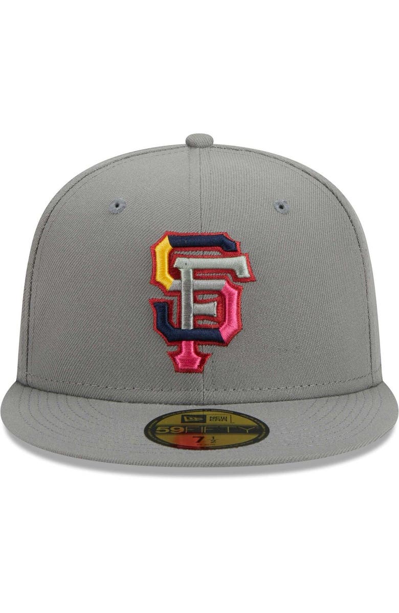 New Era Men's New Era Gray San Francisco Giants Color Pack 59FIFTY Fitted Hat, Alternate, color, Gray