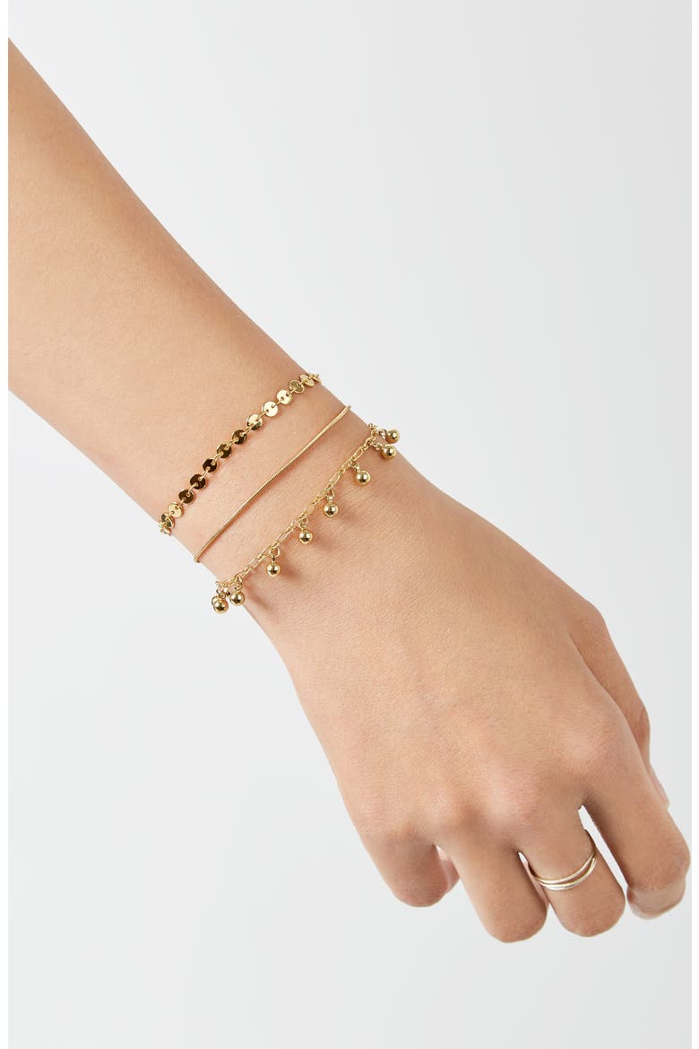 Asteria Set of 3 Bracelets, Alternate, color, GOLD