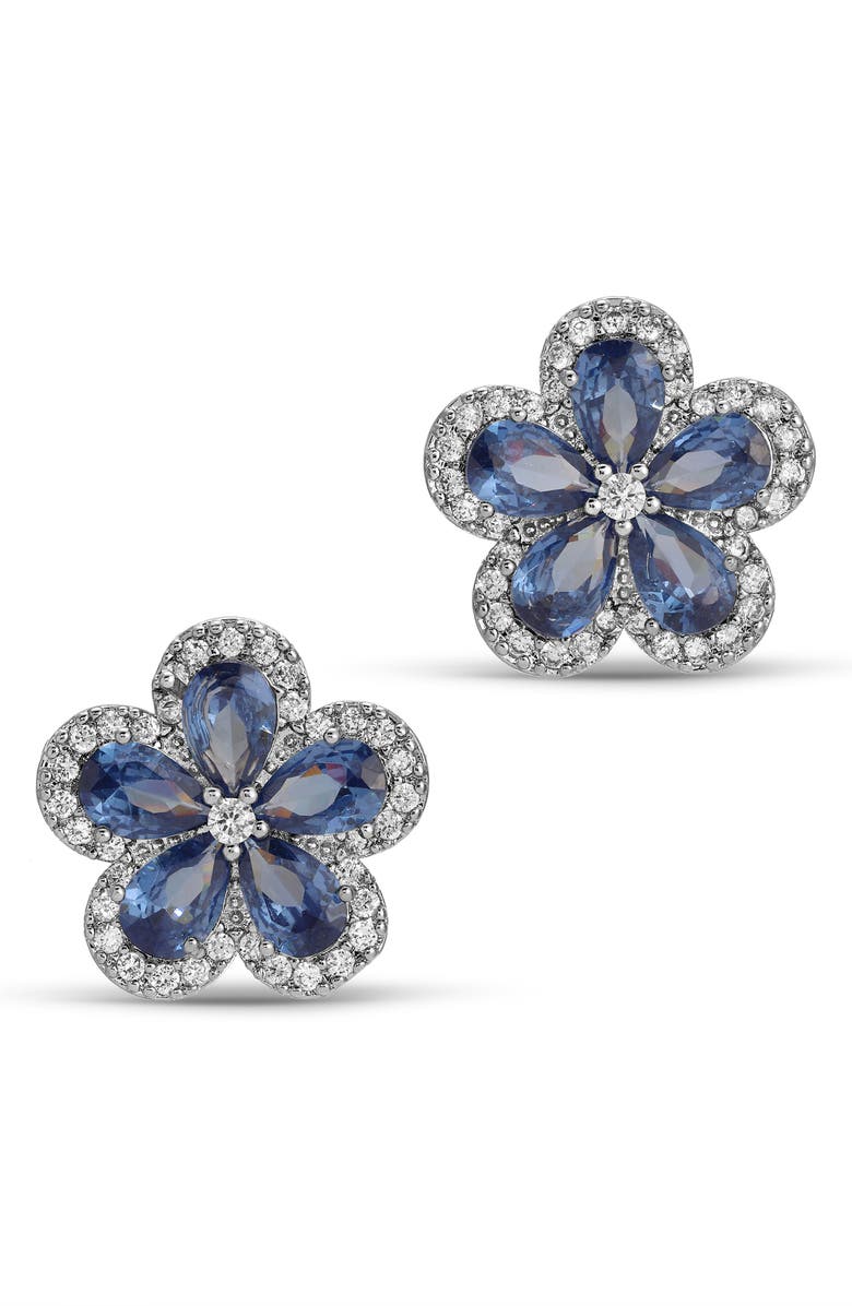 EYE CANDY LOS ANGELES Azura Cubic Zirconia Stud Earrings, Main, color, 