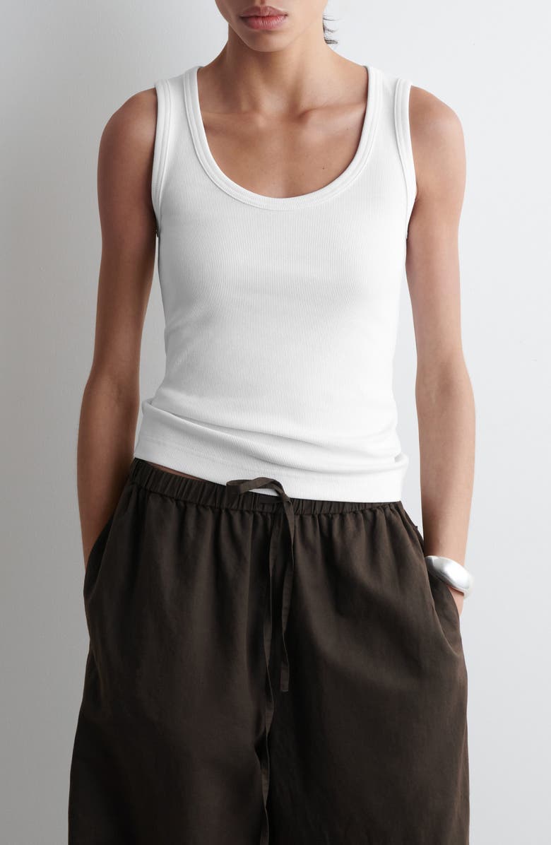 COS Rib Tank Top, Main, color, 
