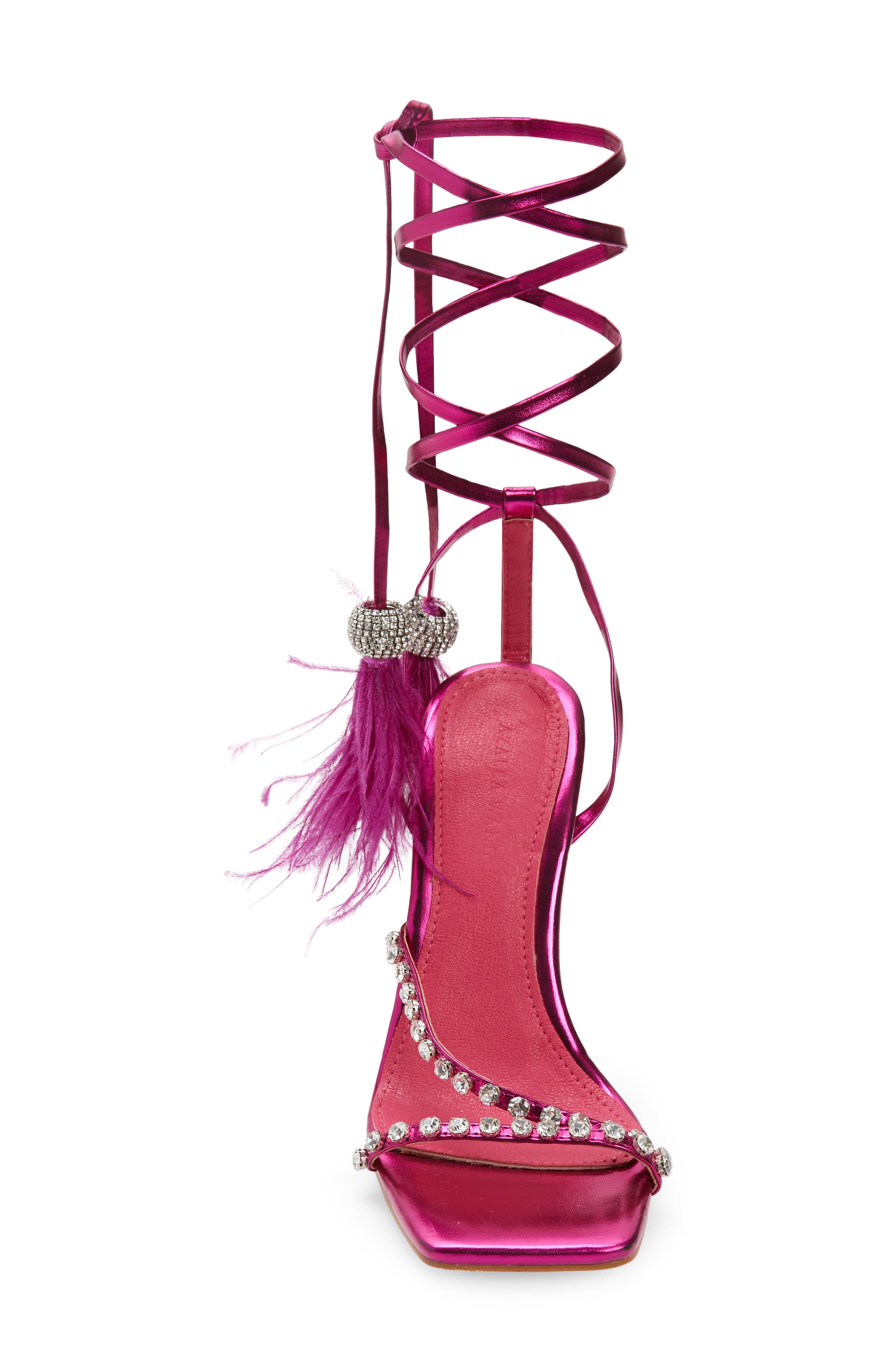 AZALEA WANG Missy Metallic Ankle Strap Sandal, Alternate, color, 