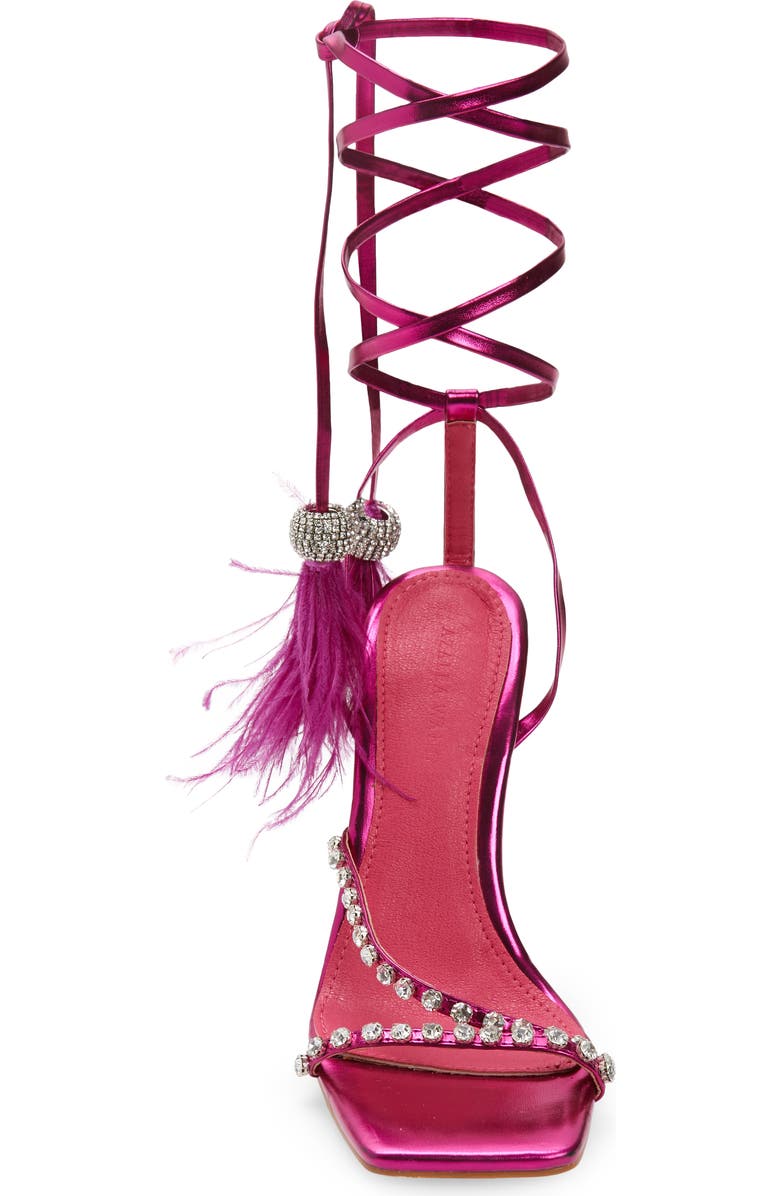 AZALEA WANG Missy Metallic Ankle Strap Sandal, Alternate, color,