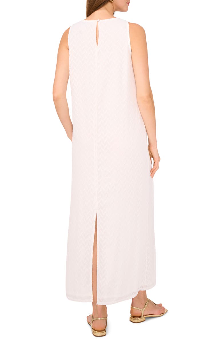 Vince Camuto Textured Sleeveless Maxi Dress, Alternate, color, New Ivory