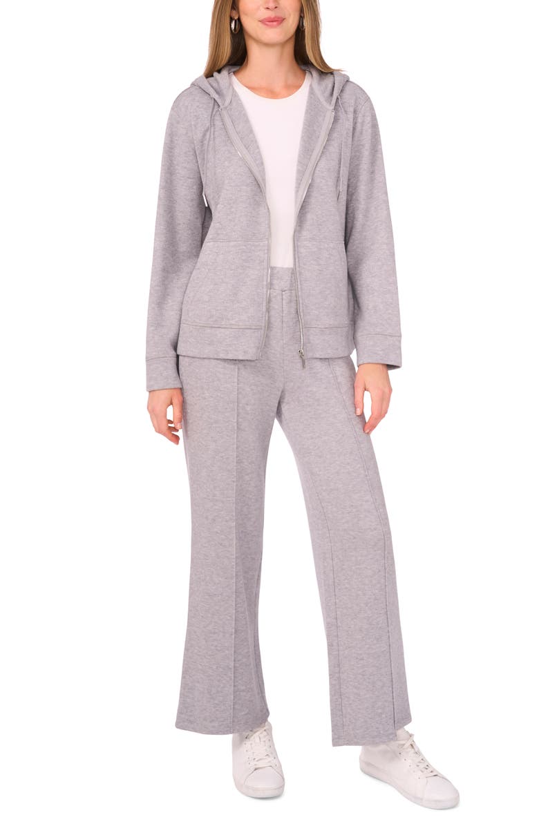 Vince Camuto Zip Front Hoodie, Alternate, color, Granite