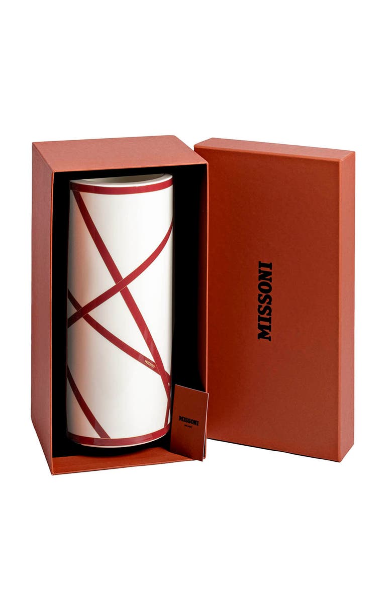 Missoni High Vase, Main, color, Bordeaux