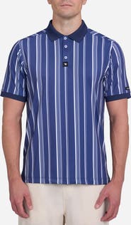 Bad Birdie Ridge Stripe Performance Golf Polo