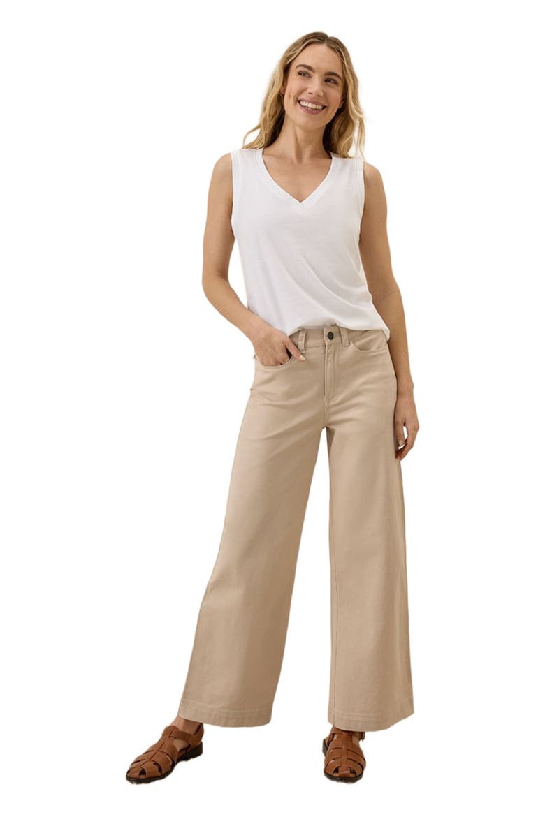 Organic Cotton Softspun V-Neck Tank, Main, color, White