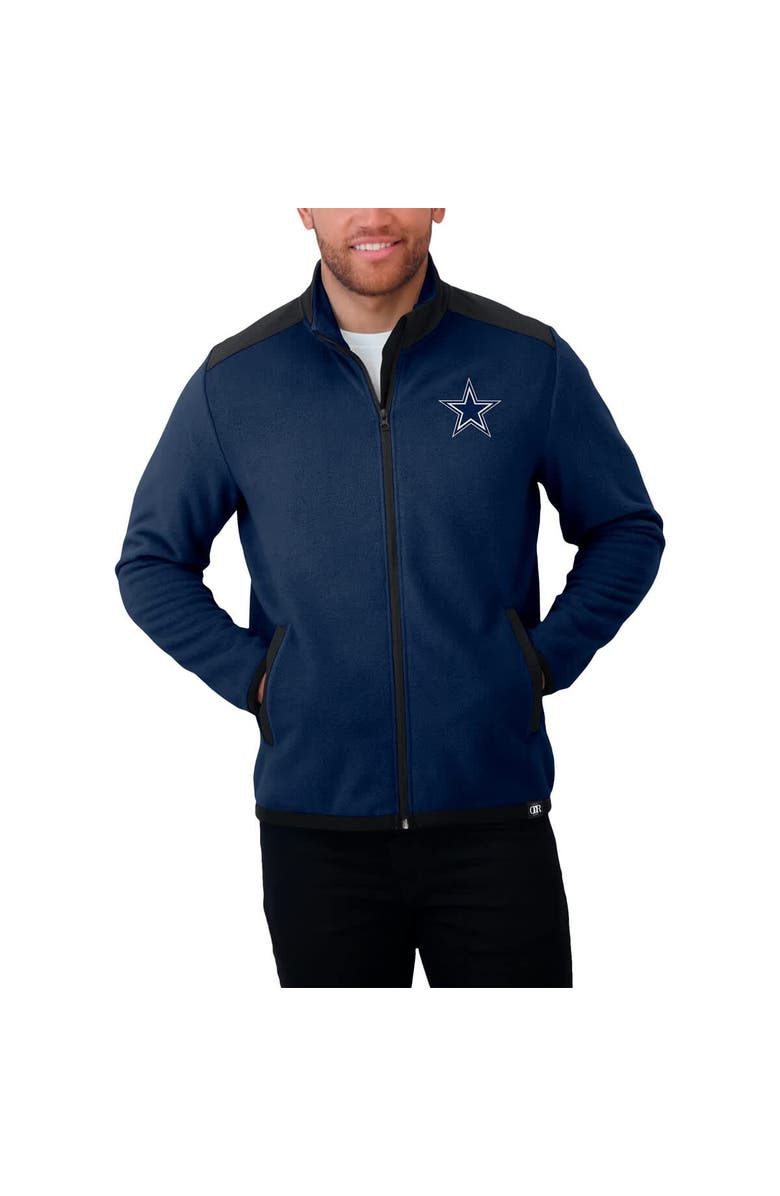 Darius Rucker Collection by Fanatics Men's Darius Rucker Collection by Fanatics Navy Dallas Cowboys Color Block Polar Fleece Full-Zip Jacket, Alternate, color, 