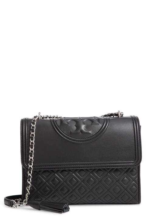 Fleming Quilted Lambskin Leather Convertible Shoulder Bag
