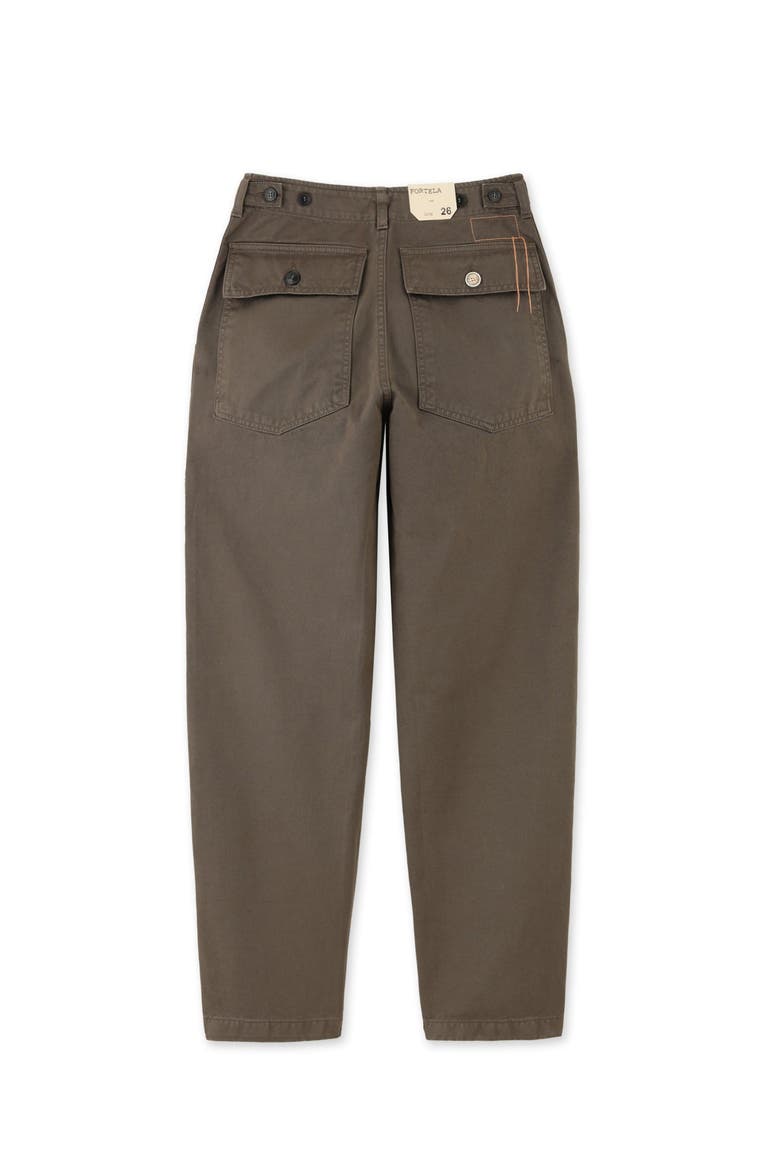 Jerryt Gabardine Fatigue Trousers, Alternate, color, BROWN