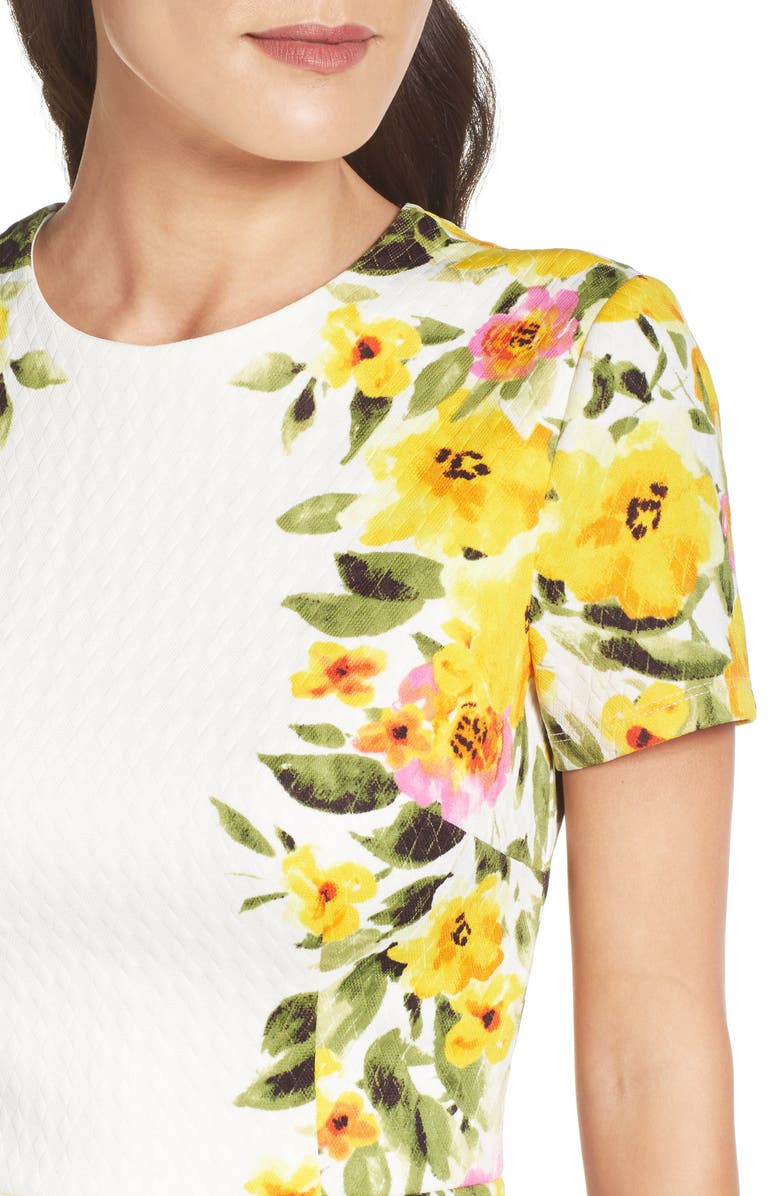 Maggy London Print Sheath Dress, Alternate, color, 