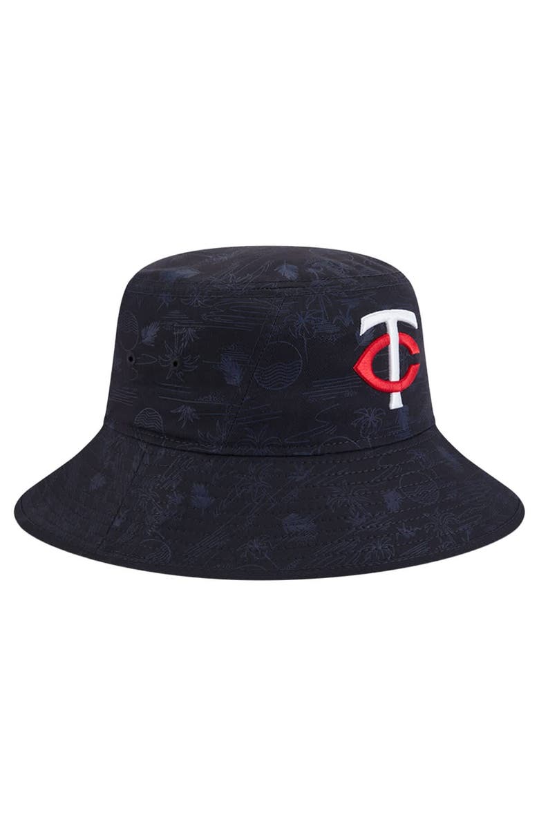 New Era Men's New Era  Navy Minnesota Twins 2025 Spring Training All Over Print Bucket Hat, Alternate, color, 