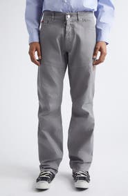 Martine Rose Regular Fit Cotton Straight Leg Utility Jeans