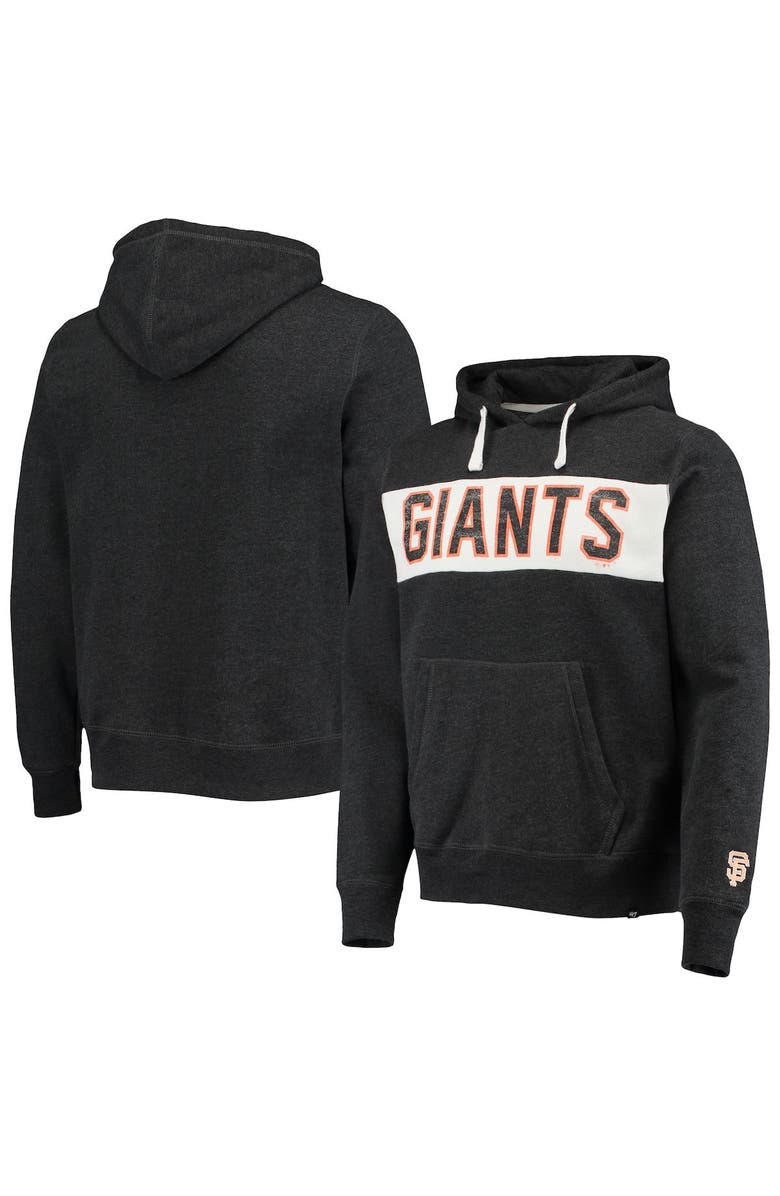 '47 Men's '47 Black San Francisco Giants Team Pullover Hoodie, Main, color,