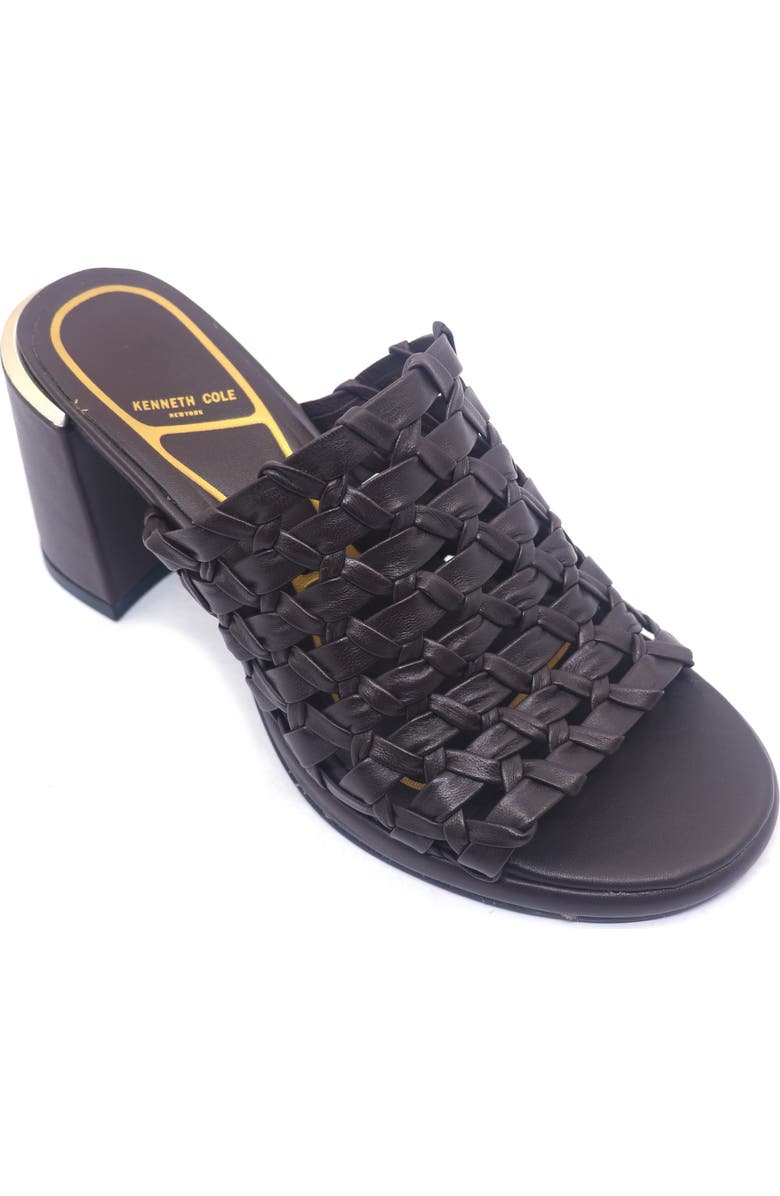 Kenneth Cole Solara Slide Sandal, Main, color, Dark Brown Leather