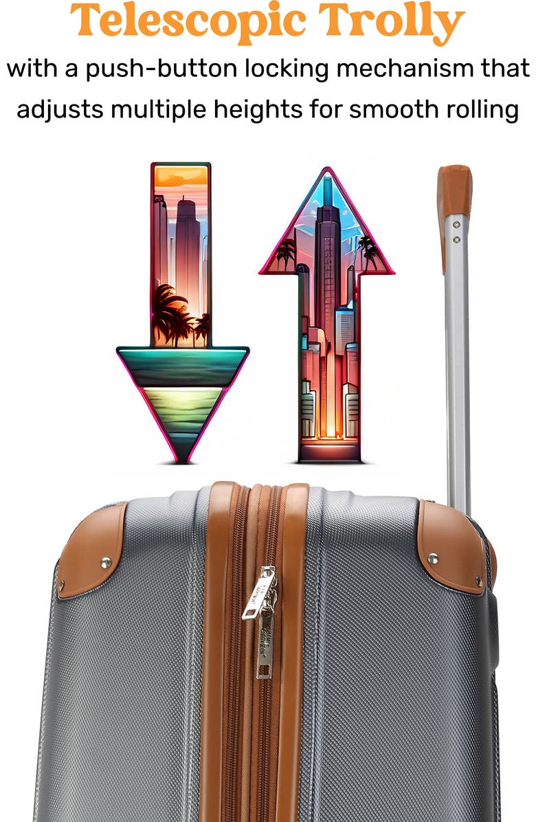 Miami Carry On Collins 3-Piece Hardside Spinner Luggage Set, Alternate, color,