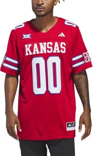 adidas Men's adidas #00 Red Kansas Jayhawks  Alternate Premier Jersey