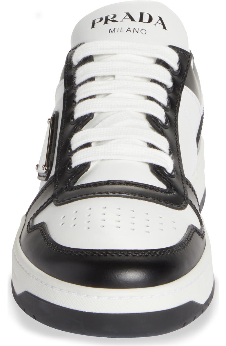 Prada Downtown Logo Low Top Sneaker, Alternate, color,