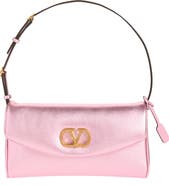 Valentino Garavani Small DeVain Metallic Leather Shoulder Bag