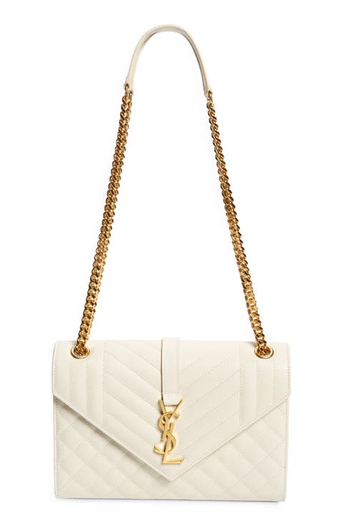 Medium Cassandra Quilted Leather Envelope Bag