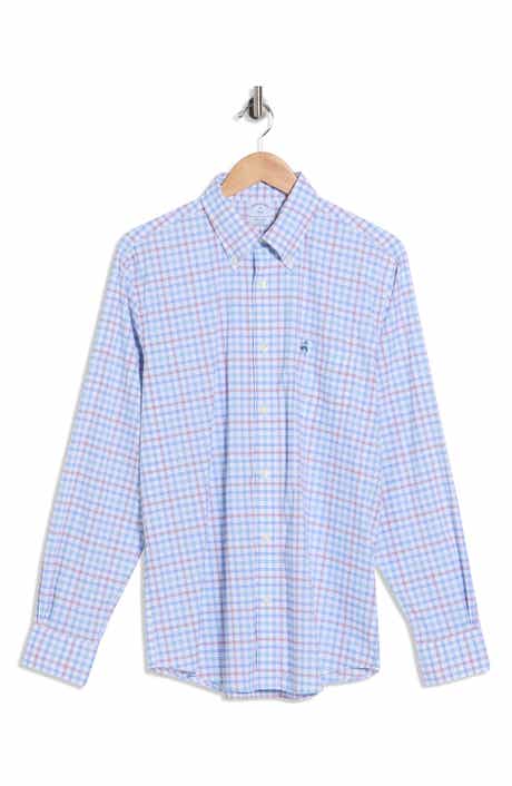 Brooks Brothers Sport Fit Stripe Plaid Button-Down Shirt