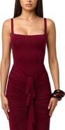 Naked Wardrobe Scoop Neck Tank Bodysuit