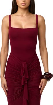 Naked Wardrobe Scoop Neck Tank Bodysuit