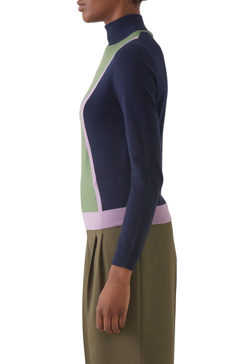 Natalia Merino Wool Blend Sweater, Alternate, color, NAVY MULTI
