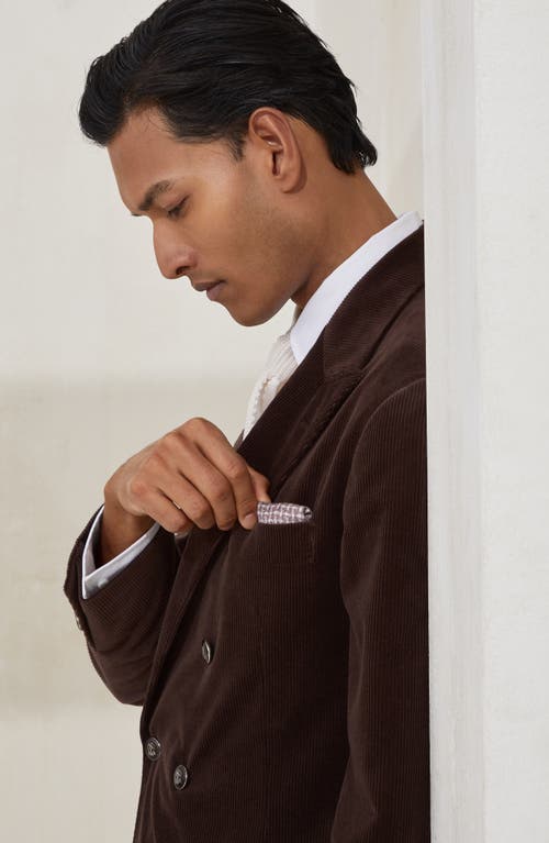 Brunello Cucinelli Pocket Square With Pattern In Neutral