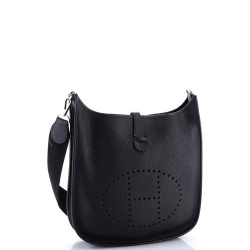 Pre-owned Hermes  Hermes Evelyne Bag Gen Iii Clemence Pm In Black