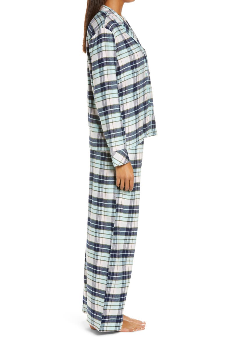 Flannel Pajamas, Alternate, color, BLUE RESORT LUCY PLAID