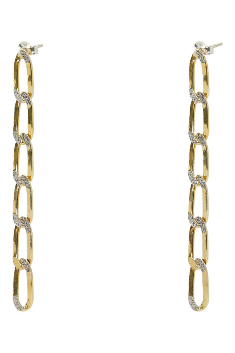 Chain Link Drop Earrings, Main, color, GOLD