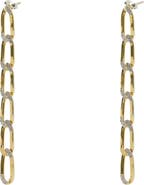 Argento Vivo Sterling Silver Chain Link Drop Earrings