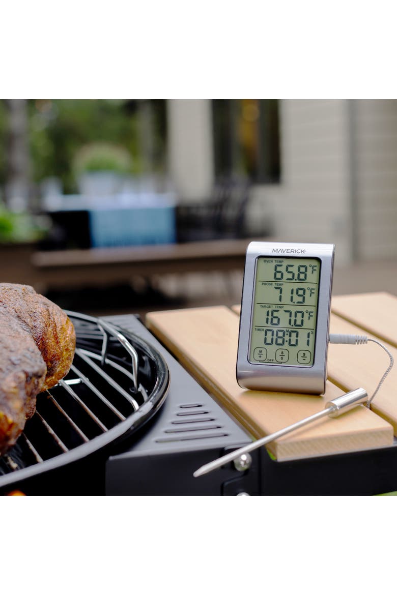 Dual Sensor Touch Screen Oven & Meat Thermometer, Alternate, color, Silver