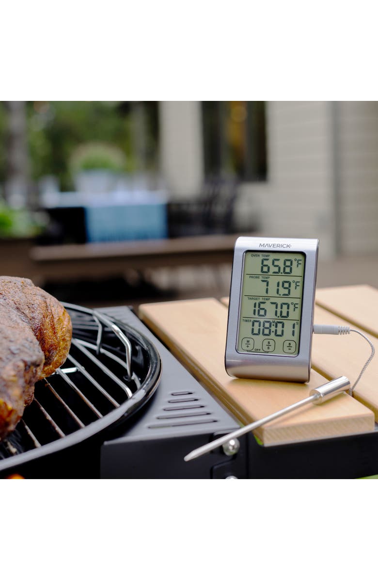 Maverick Dual Sensor Touch Screen Oven & Meat Thermometer, Alternate, color, Silver