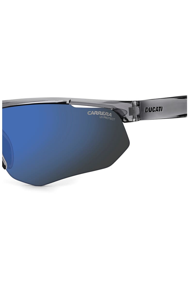 x Ducati 69mm Carduc Rectangle Sunglasses, Alternate, color, GREY BLACK/ BLUE SKY