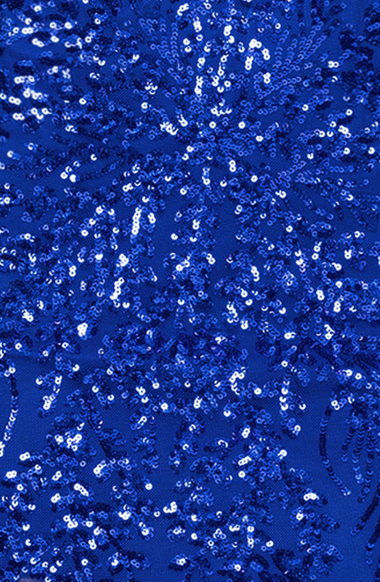 Blondie Nites Pinch Sequin Minidress, Alternate, color, Royal