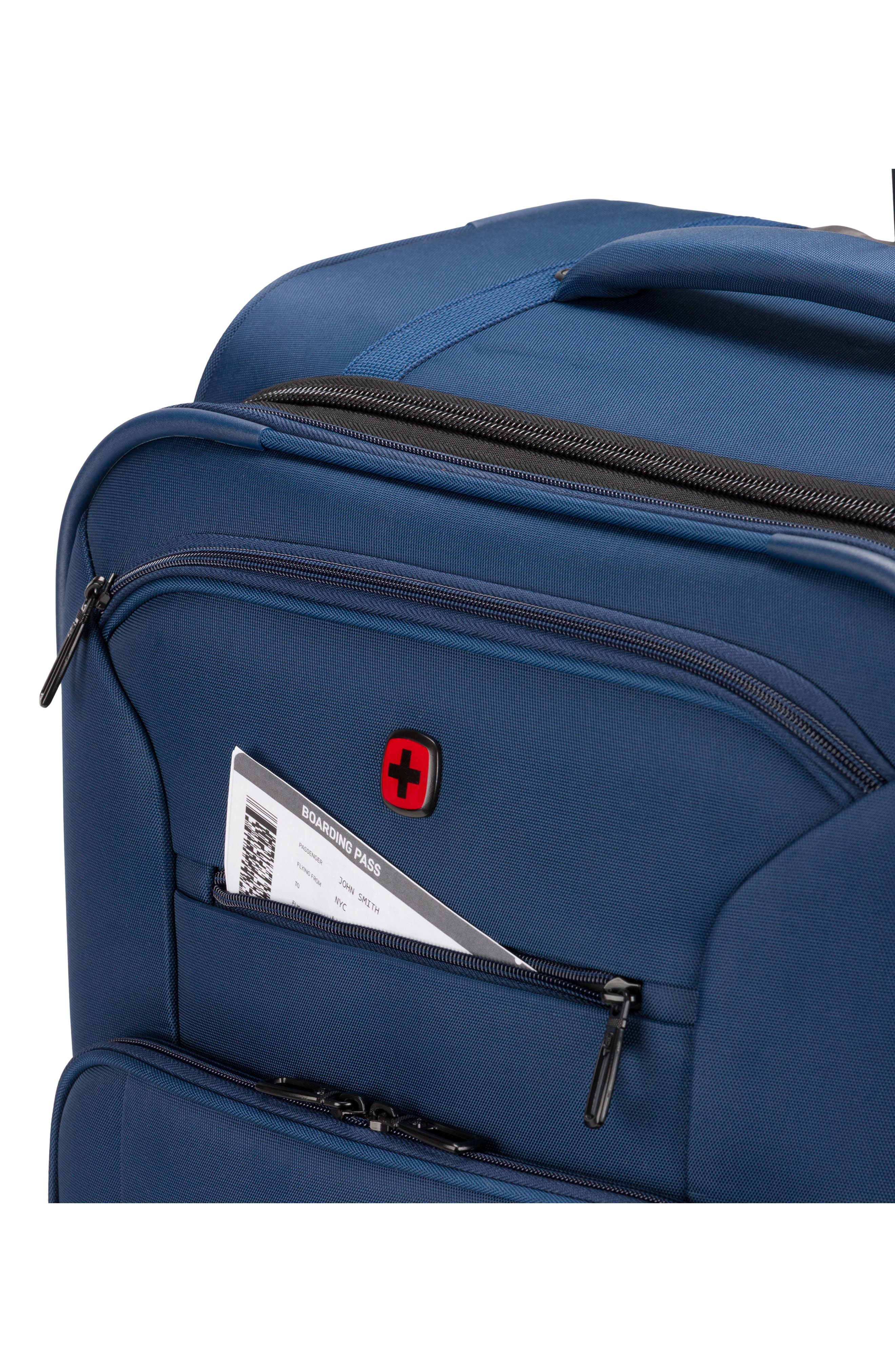 SWISSGEAR Wenger 7062 19-Inch Carry-On Spinner Luggage, Alternate, color, Gibraltar Sea