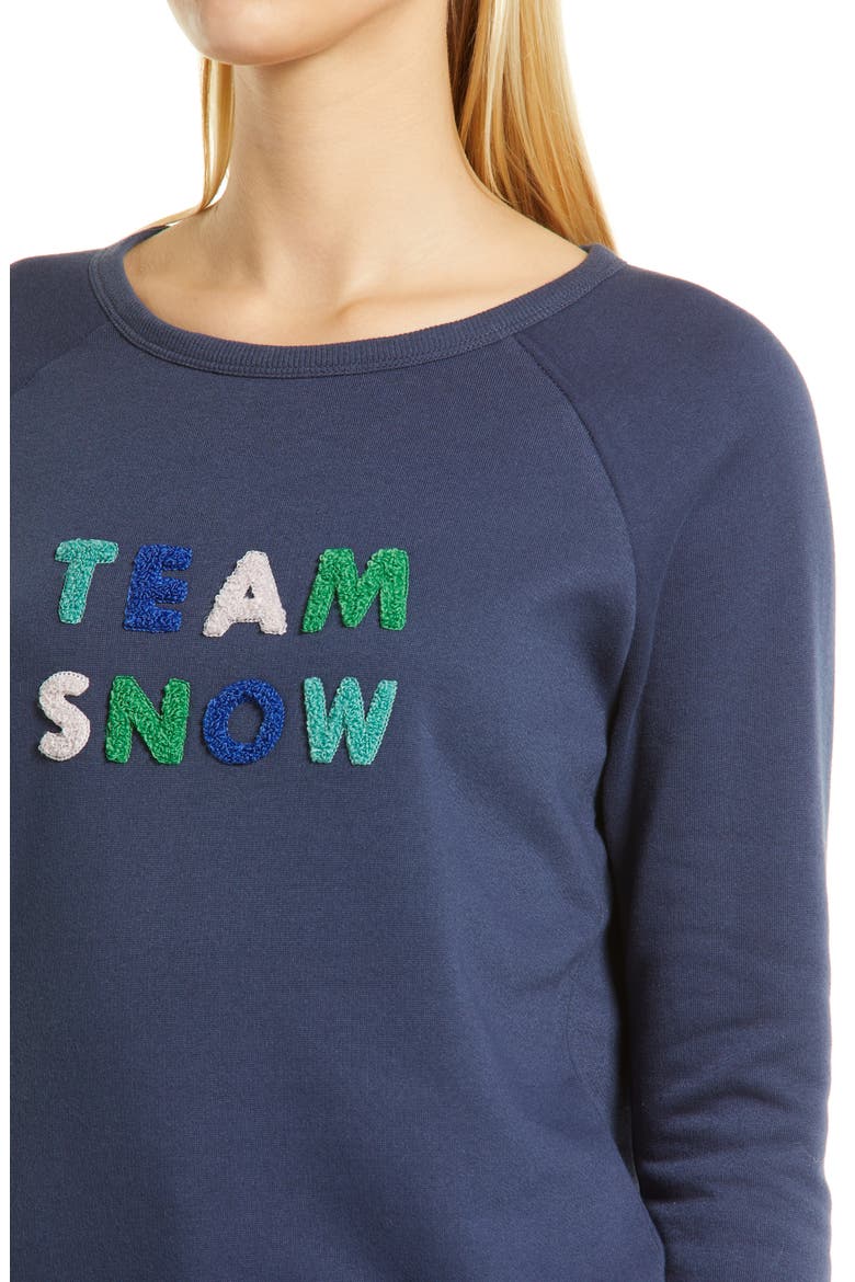 Team Snow Sweatshirt, Alternate, color, NAVY INDIGO