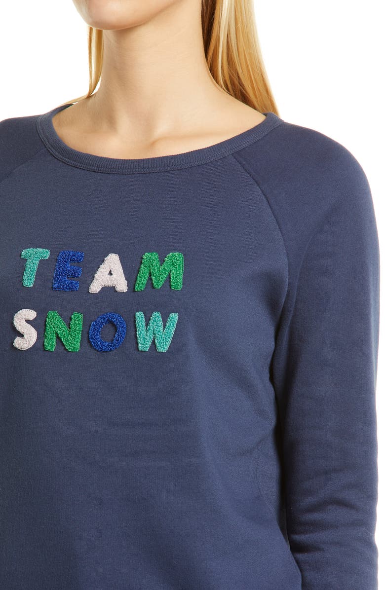 Caslon<sup>®</sup> Team Snow Sweatshirt, Alternate, color, 