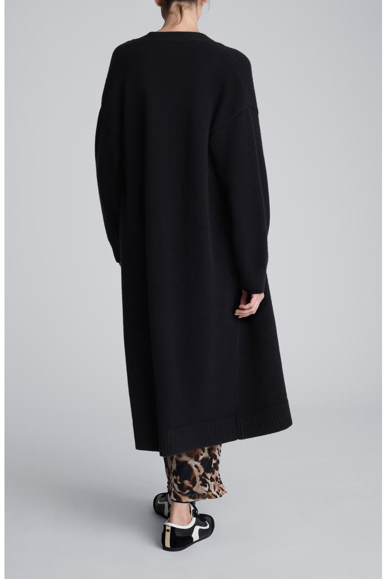 Ultralong Cardigan, Alternate, color, BLACK