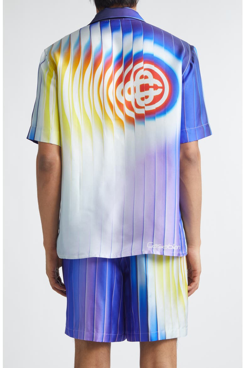 Shockwave Silk Camp Shirt, Alternate, color, SILK TWILL