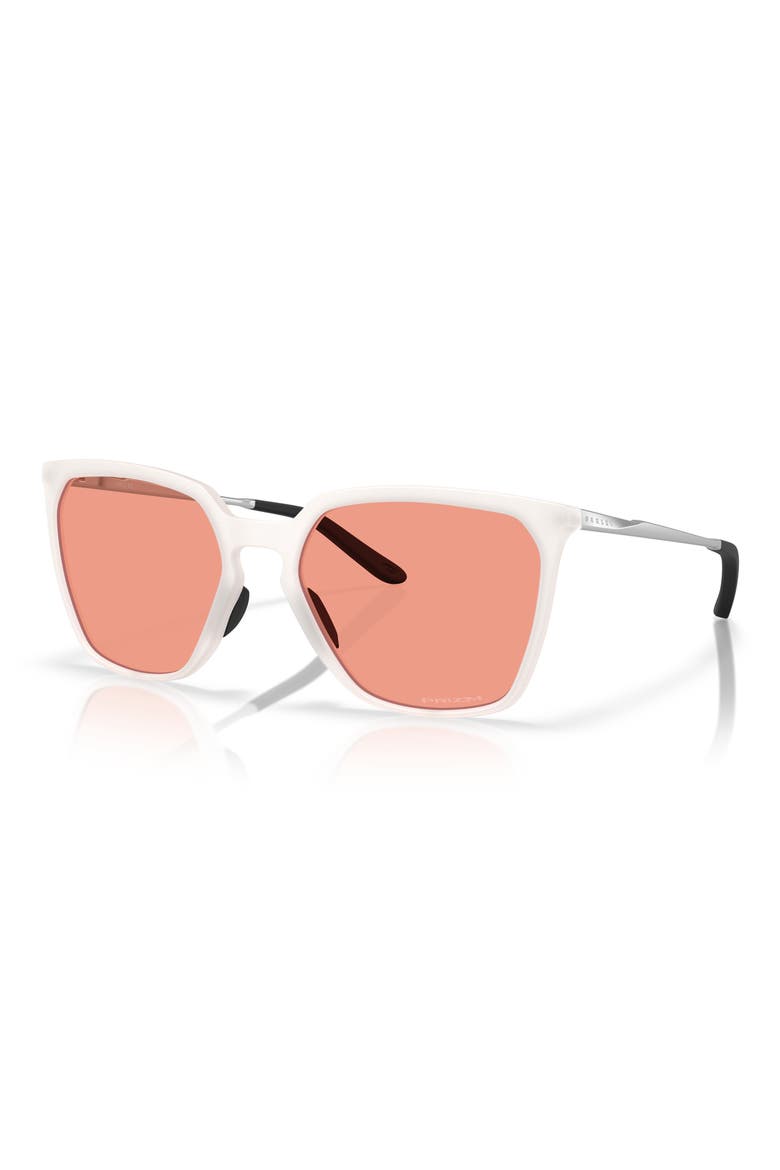 Prizm™ Berry 57mm Rectangular Sunglasses, Alternate, color, MATTE VAPOR / PRIZM BERRY