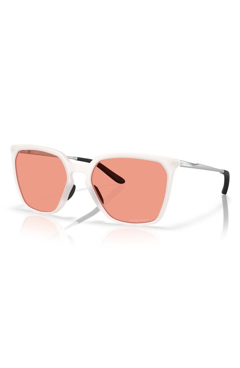 Oakley Prizm<sup>™</sup> Berry 57mm Rectangular Sunglasses, Alternate, color, Matte Vapor / Prizm Berry