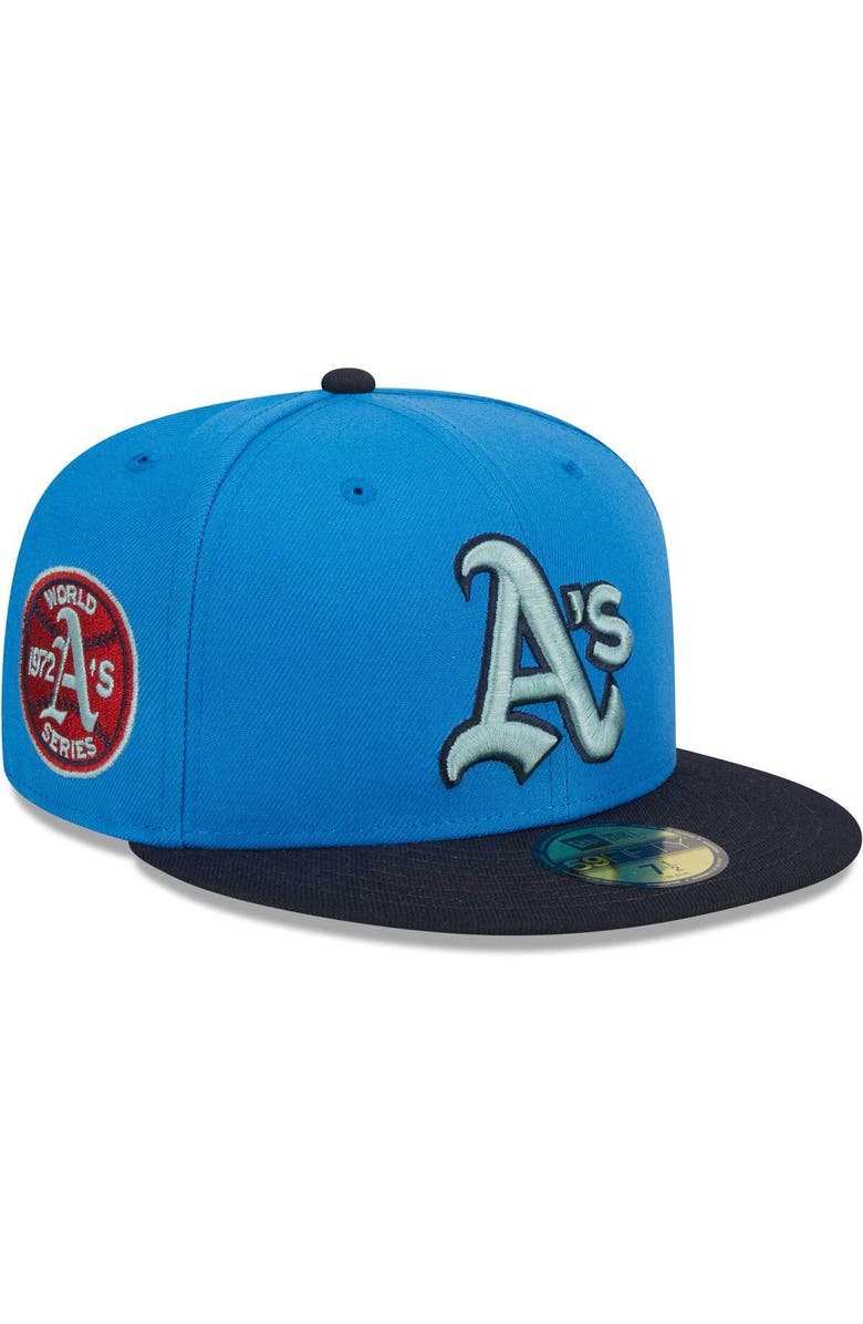 New Era Men's New Era Royal Oakland Athletics 59FIFTY Fitted Hat, Main, color, 