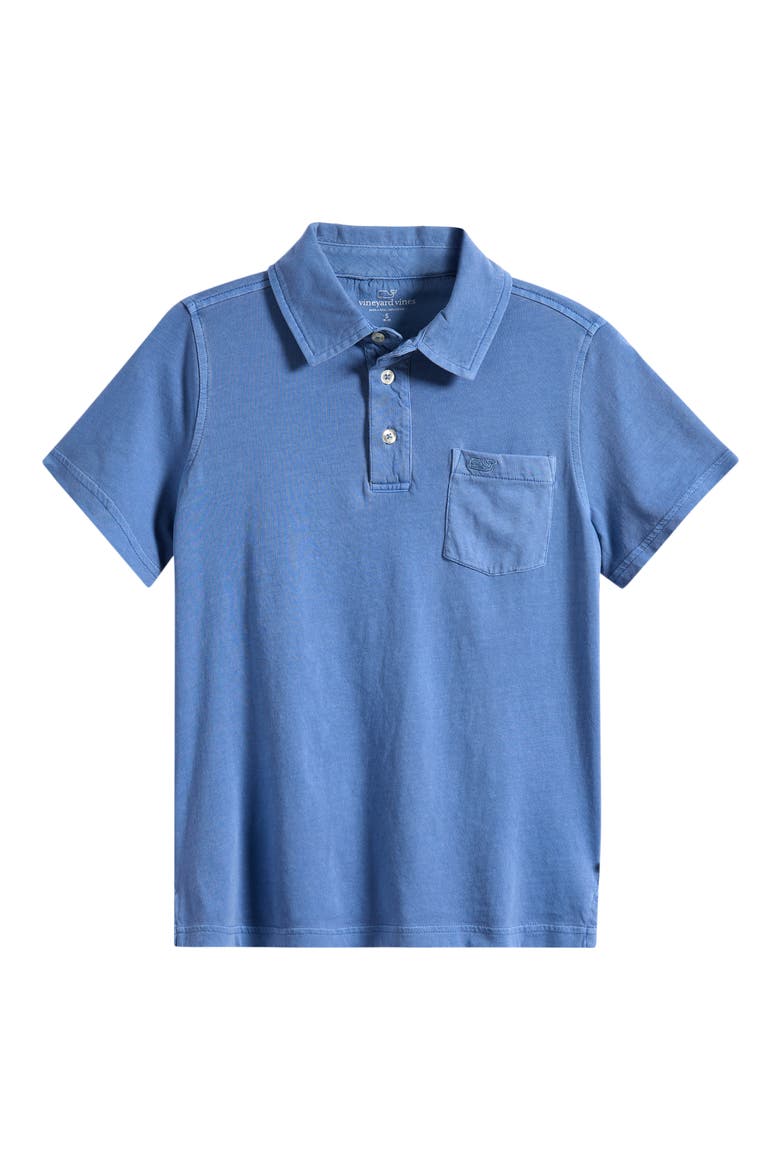 Kids' Island Cotton Polo (Nordstrom Exclusive), Main, color, WASHED INDIGO