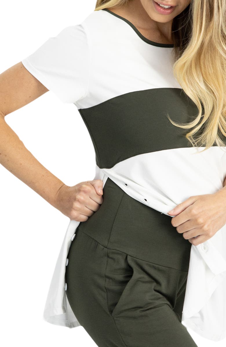 Angel Maternity Home to Street Maternity T-Shirt & Pants Set, Alternate, color,