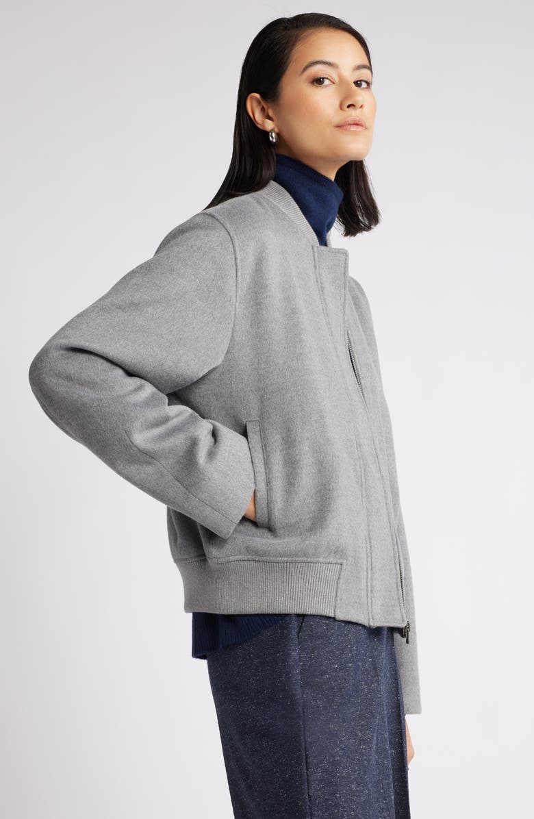 Nordstrom Brushed Bomber Jacket, Alternate, color, 