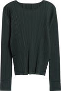 Pleats Please Issey Miyake Monthly Colors December Pleated Long Sleeve Top