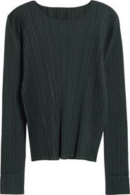 Pleats Please Issey Miyake Monthly Colors December Pleated Long Sleeve Top